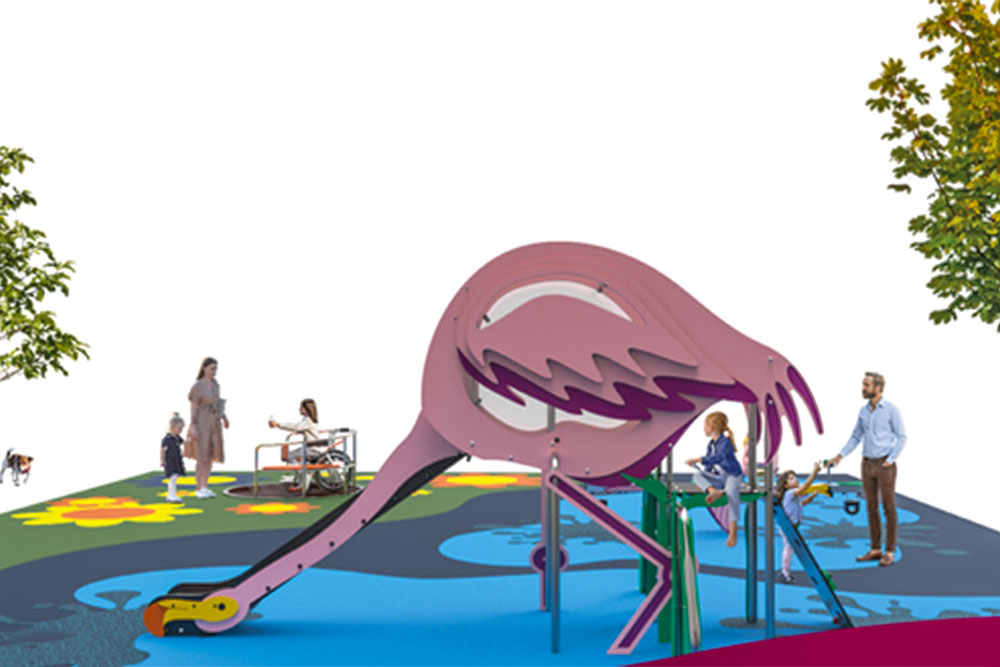 Futuro parque infantil dos Flamingos, na freguesia do Sado, vai ser construído onde existia outro equipamento de lazer para crianças na Quinta do Meio.