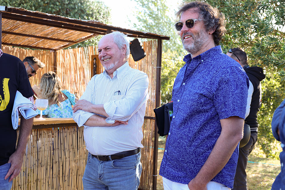 Presidente da Câmara, André Martins, e vereador da Cultura, Pedro Pina, na segunda edição do Azeitão Blues Experience, no Azeitão Bacalhôa Parque