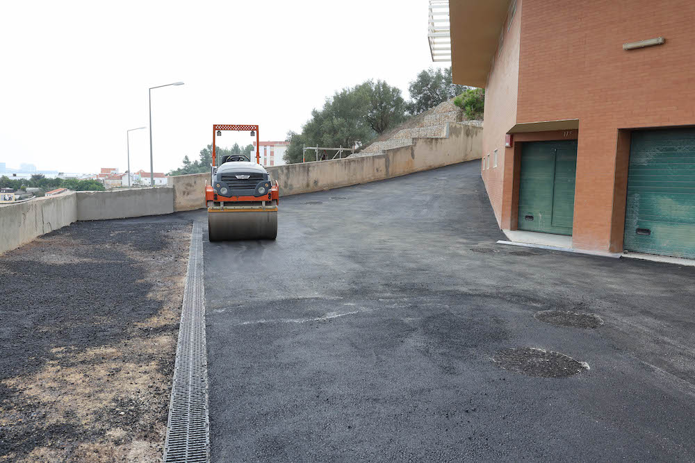 Estrutura de contenção entre as ruas Óscar Pacheco e da Palhavã