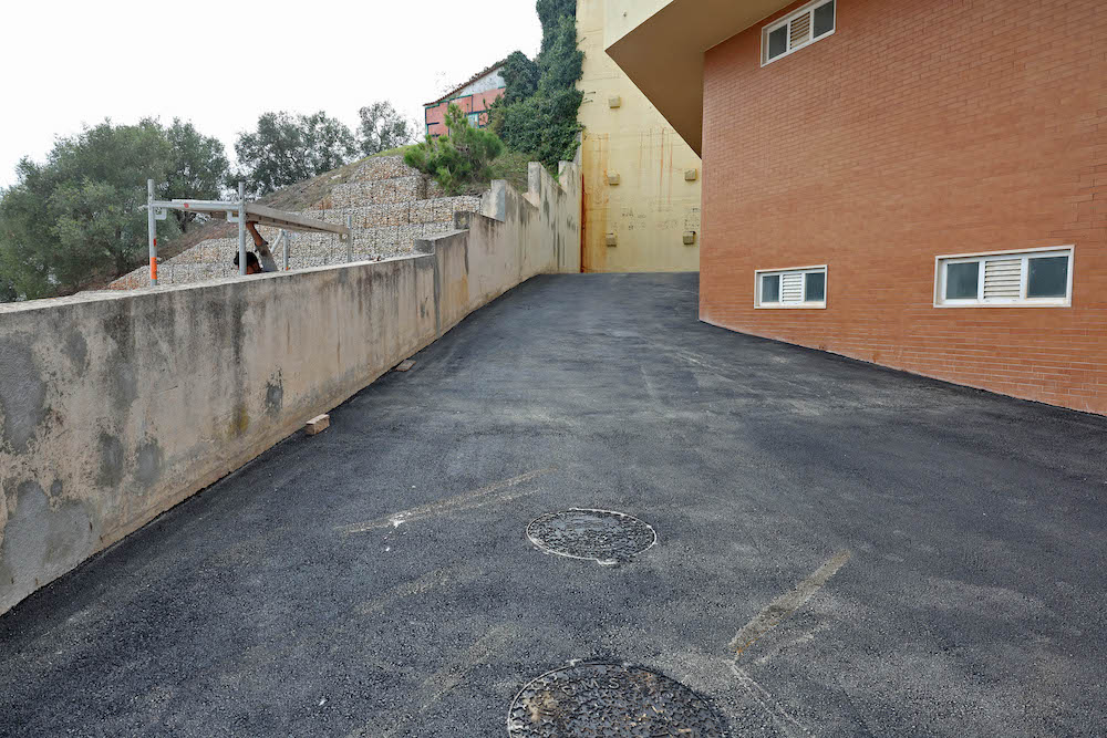 Estrutura de contenção entre as ruas Óscar Pacheco e da Palhavã