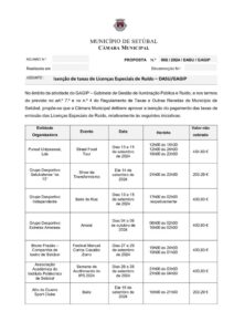 miniatura de 015 DASU-GAGIP 08-2024 – Isenção de Taxas de Licenças Especiais de Ruído