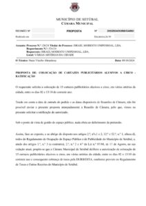 miniatura de 042 DURB-GARIU 205-2024-Colocação Cartazes Publicitários alusivos a circo-Ratificação