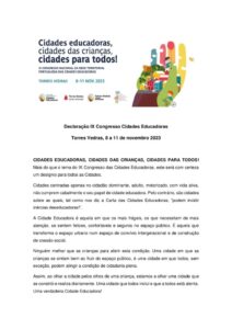 miniatura de Declaração-Final Congresso Torres Vedras
