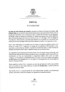 miniatura de Edital n 274