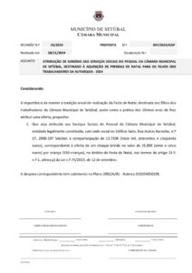 miniatura de 01 – GAP 047-2024 – Atribuição de subsídio aos Serviços Sociais do Pessoal da Câmara Municipal de Setúbal