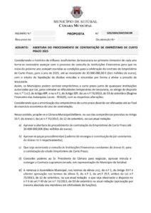 miniatura de 03-DAF-DICOR 125-2024 -Abertura Procedimento Contratação Empréstimo Curto Prazo 2025