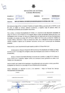 miniatura de 04 – GAP 050-2024 – Mapa de Pessoal dos Serviços Municipalizados de Setubal 2025 – SMS
