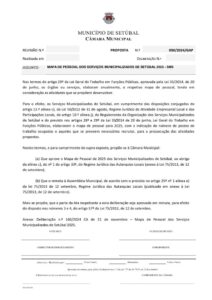 miniatura de 04 – GAP 050-2024 – Mapa de Pessoal dos Serviços Municipalizados de Setubal 2025 – SMS