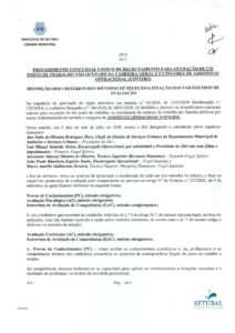 miniatura de Ata 1_ PCC (Coveiro)_Definição dos critérios dos métodos de seleção e fixação dos parâmetros de avaliação