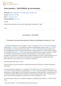 miniatura de Aviso (extrato) n.º 24470_2024_2 _ DR