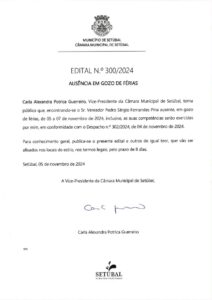 miniatura de Edital nº 300