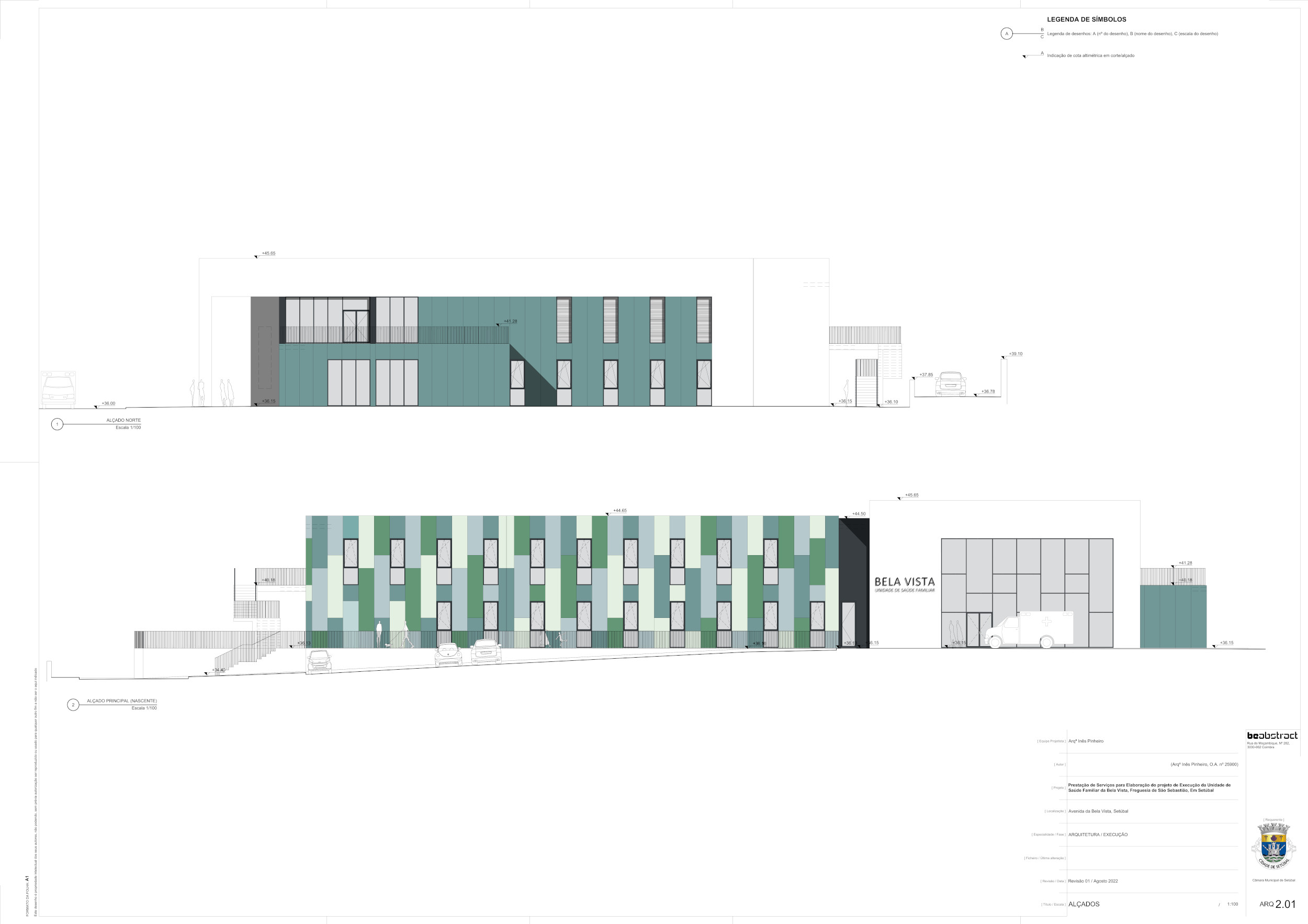 Unidade de Saúde Familiar da Bela Vista | Alçados