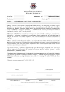 miniatura de 025-DCDJ-DISOC 134-2024 – Apoio Financeiro ao Banco Alimentar
