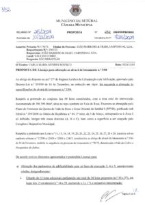 miniatura de 052-DURB-DIGU 232-2024 – Licença para alteração ao Alvará Loteamento nº 3-84