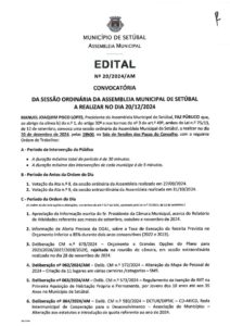 miniatura de Edital 20-2024-AM – Sessão Ordinária 20 de dezembro de 2024