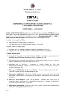 miniatura de Edital 21-2024-AM -Aditamento Ordem Dia Sessão Ord. de 20.Dez.2024