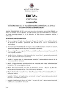 miniatura de Edital 22-2024-AM – Deliber. Sessão Ord. 20.Dez.2024