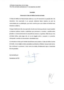 miniatura de Saudação – Clube de Malha Corrida da Azeda (PSD)