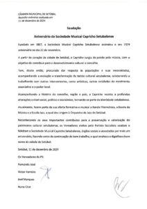 miniatura de Saudação – SM Capricho Setubalense (PS)