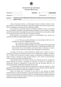 miniatura de 002-GAP 02-2025 – Declaração da CMS-Transferência de áreas não portuárias para a gestão municipal