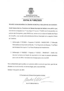 miniatura de Edital 009-2025 Reunião Extraordinária 15-01-2025