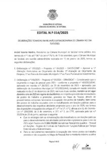 miniatura de Edital 014-2025 – 15-01-2025 (Deliberações) – Extraordinária