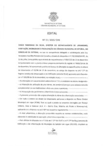miniatura de Edital nº 15