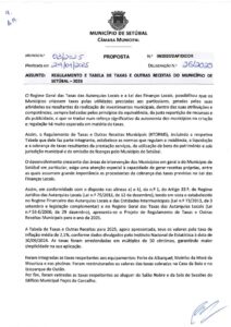 miniatura de 09 – DAF-DICOR 06-2024 – Regulamento e Tabela de Taxas e Outras Receitas do Município de Setúbal – 2025