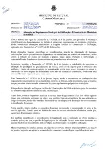 miniatura de 15-DURB 43-2025-Alteração Regulamento Municipal de Edificação e Urbanização do Município de Setúbal