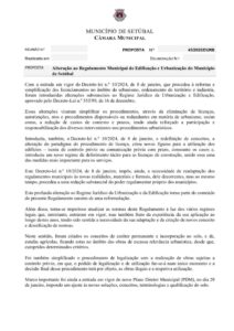 miniatura de 15-DURB 43-2025-Alteração Regulamento Municipal de Edificação e Urbanização do Município de Setúbal