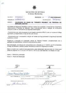miniatura de 29-DURB-DIMOT 29-2025 – Colocação sinais transito proibido – Travessa do Mercado – Azeitao