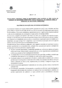 miniatura de Ata n.º 14 – Conclusão Periodo Experimental