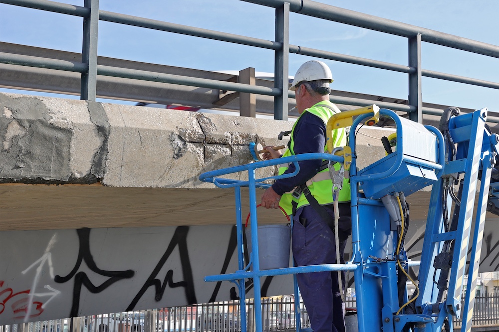 Viaduto das Fontainhas recebe obra para melhorar segurança rodoviária e pedonal