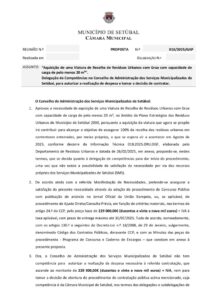 miniatura de 05-GAP 13-2025 – Aquisição Viatura de Recolha de Resíduos Urbanos com Grua