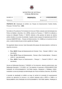 miniatura de 33-DURB-DIMOT 21-2025-Atualização de tarifário nos Parques de Estacionamento Teotónio Banha, Finanças e Terminal Ferry
