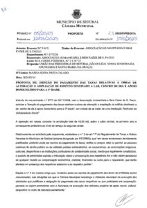 miniatura de 43-DURB-DITA 49-2025 -Isenção pagamento taxas relativas obras alteração-ampliação Lar