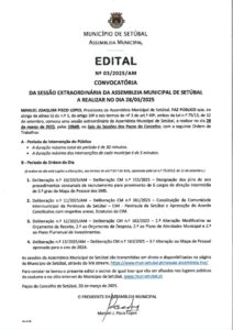 miniatura de Edital 03-2025-AM – Sessão Extraordinária 28 de março de 2025