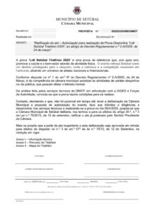 miniatura de 46 – DURB_DIMOT 65-2025 Ratificação do ato – Autorização para realização de Prova Desportiva Lidl Setúbal Triathlon 2025