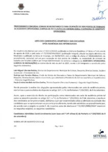 miniatura de Ata n.º 3 – Lista Adm e Excl apos audiência interessados