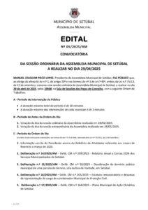 miniatura de Edital 05-2025-AM – Sessão Ordinária 29 de abril de 2025