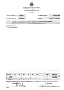 miniatura de 02_Delib. 14-2025-AM_Delib. CM 209-2025_Relatório Anual e Contas 2024 SMS