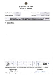 miniatura de 06_Delib. 18-2025-AM_Delib. CM 196-2025 – Reconhecimento Interesse Público Projeto Expansão Hosp. Luz