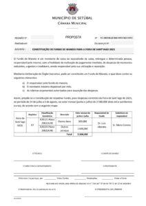 miniatura de 07-DAF-DICONT-SECONT 93-2025 – Fundo de Maneio para a Feira de Santiago 2025