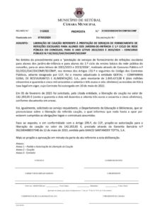 miniatura de 37-DEB-DAF-DICOMP-SECOMP 81-2025-Liberação caução-fornecimento de refeições escolares-CP 02-2022