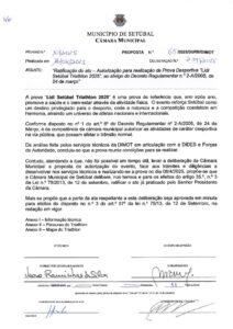 miniatura de 46 – DURB_DIMOT 65-2025 Ratificação do ato – Autorização para realização de Prova Desportiva Lidl Setúbal Triathlon 2025
