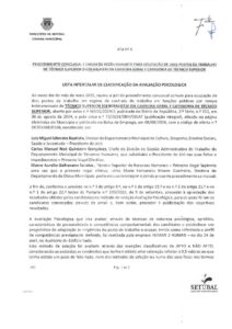 miniatura de Ata n.º 6 – Classificação AP