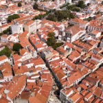 Vista aérea da Baixa de Setúbal