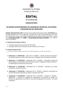 miniatura de Edital 07-2025-AM – Sessão Extraordinária 30 de maio de 2025