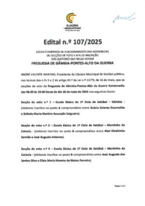 miniatura de Edital nº 107