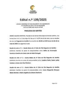 miniatura de Edital nº 109